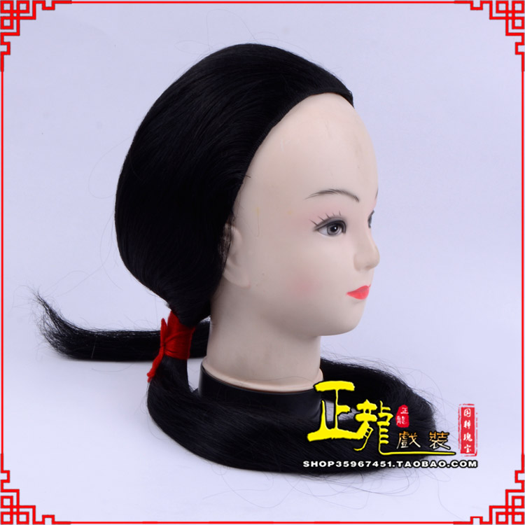 定州古装影视演出头套花旦假发 真发古装发