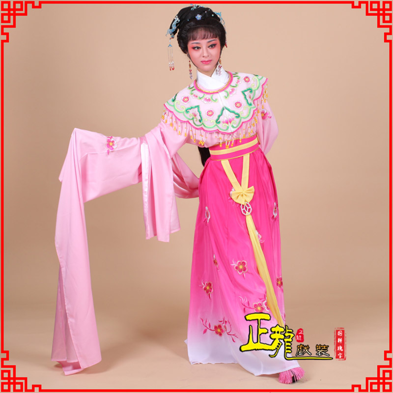 定州水袖青衣练功花旦服 梅花古装衣